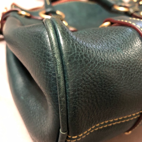 Dooney & Bourke Florentine Leather Satchel (teal) - Picture 6 of 11